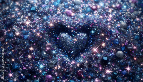 Bright Holiday Lights shimmery stars in a Festive Abstract Background.