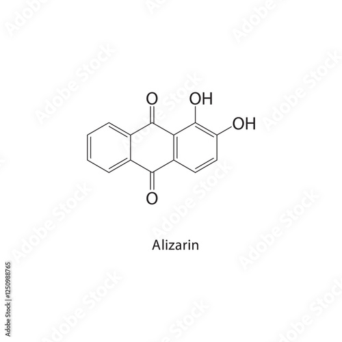 2-Allylphenol skeletal structure.Phenol derivative compound schematic illustration. Simple diagram, chemical structure.