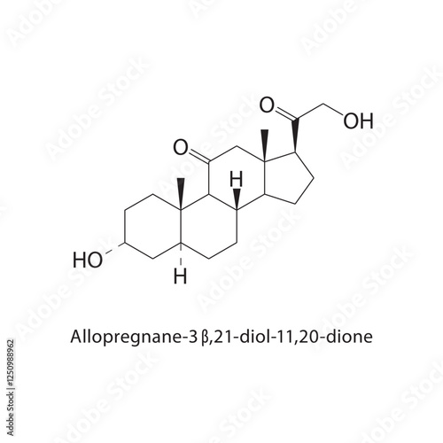 Allyltrimethylsilane skeletal structure.Organosilicon compound compound schematic illustration. Simple diagram, chemical structure.