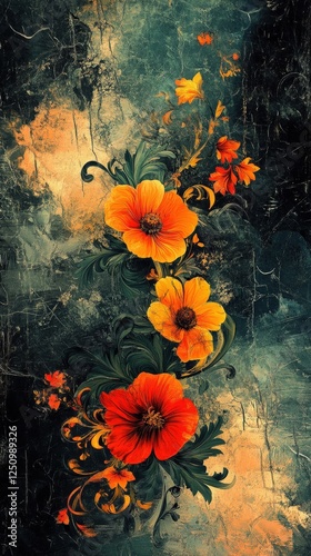 Vintage Floral Bloom.