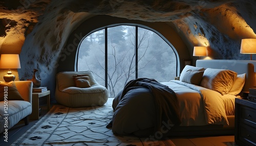 Cozy Cave Bedroom Interior Design