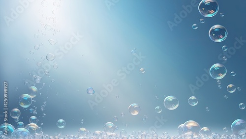 Wallpaper Mural Colorful Soap Bubbles Dancing in the Air,perfect  skincare and cosmetic product Torontodigital.ca