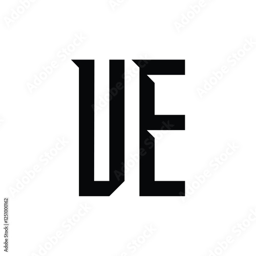UE monogram logo design letter text name symbol monochrome logotype alphabet character simple logo