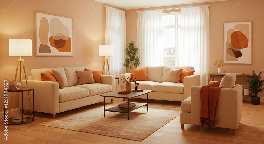 Fototapeta premium Home to Treasure: Comfortable Apartments with Inviting Designs. 