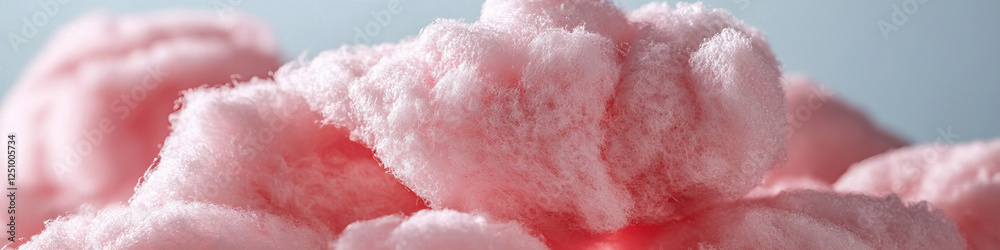 Fototapeta premium Close-up Photograph of Pink Cotton Candy
