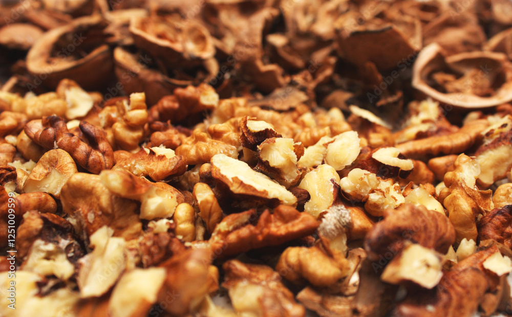 Cracked Walnuts and Shells Cracked Walnuts and Shells
