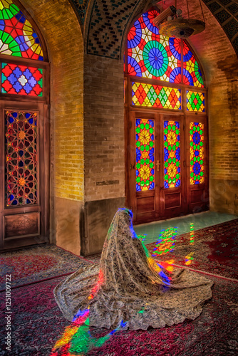 Nasir al-Mulk Mosque | Pink Mosque | Shiraz | Iran | Stunning Stained Glass photo