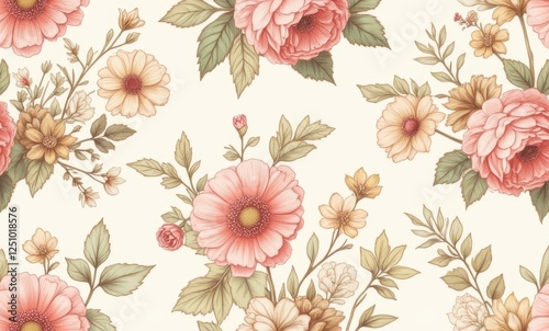 Beautiful floral pattern design