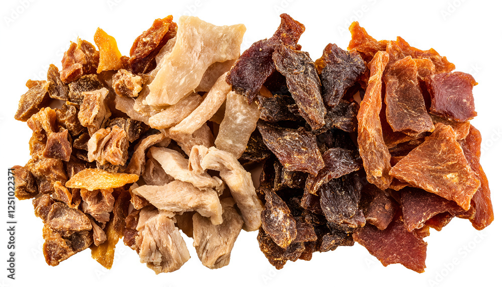 Mix of dried meat Jerky . From chicken , beef and pork. Beer snacks Mix of dried meat Jerky . From chicken , beef and pork. Beer snacks