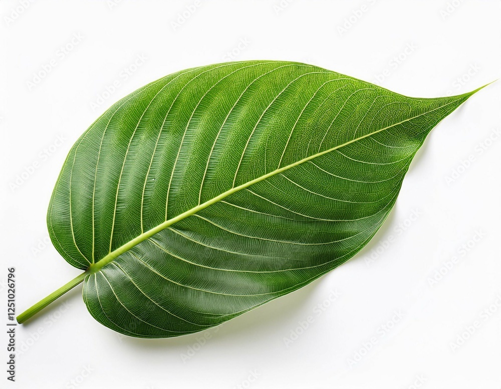 Obraz premium natural leaves isolated on white background