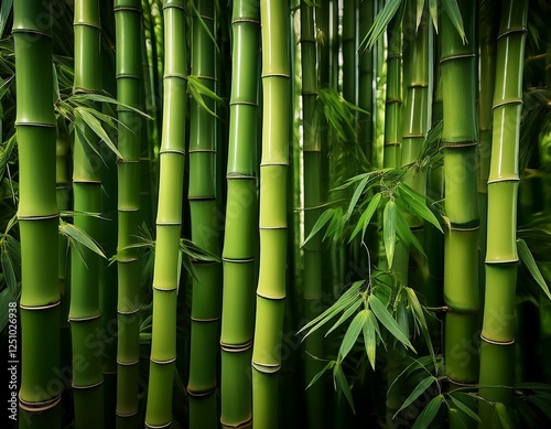 green bamboos