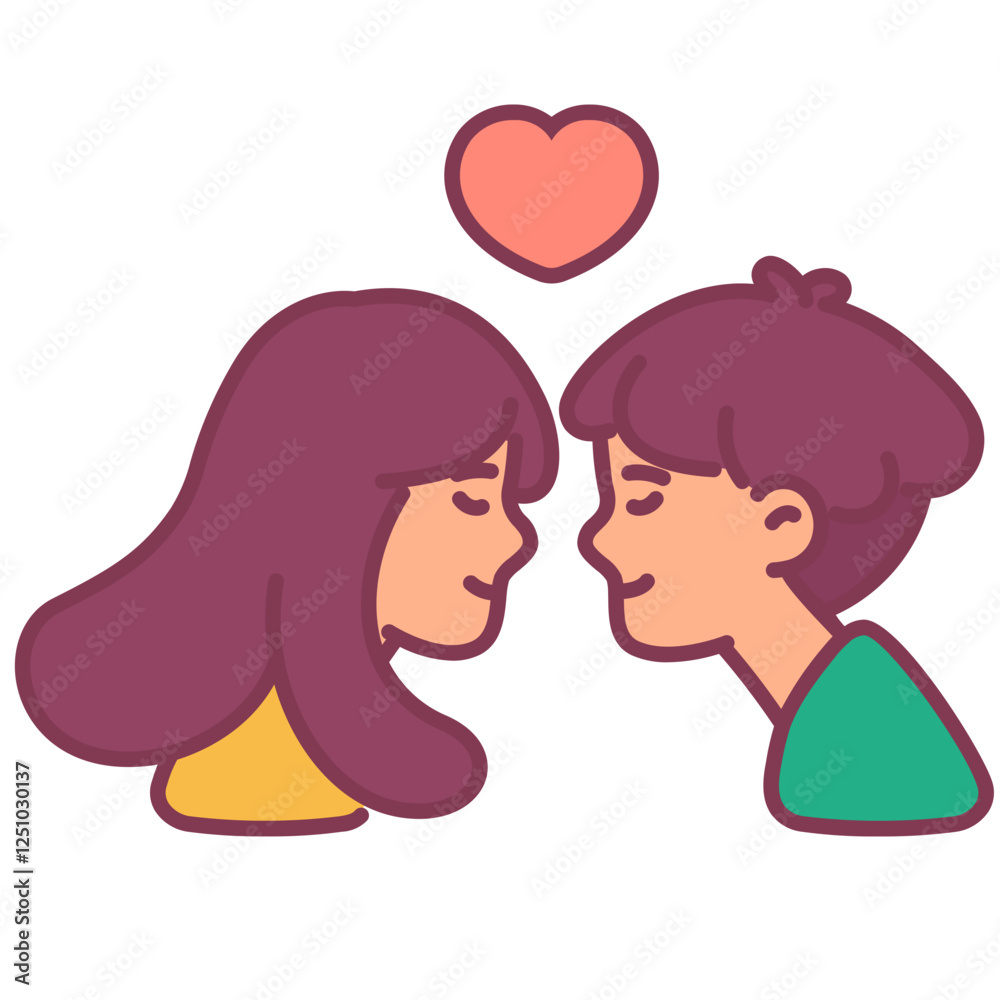 Love romantic couple cartoon character illustration Love romantic couple cartoon character illustration