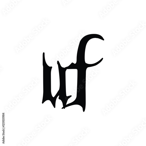 UF monogram logo design letter text name symbol monochrome logotype alphabet character simple logo photo