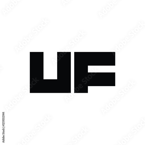 Free Download UF monogram logo design letter text name symbol monochrome logotype alphabet character simple logo - GFXLoad