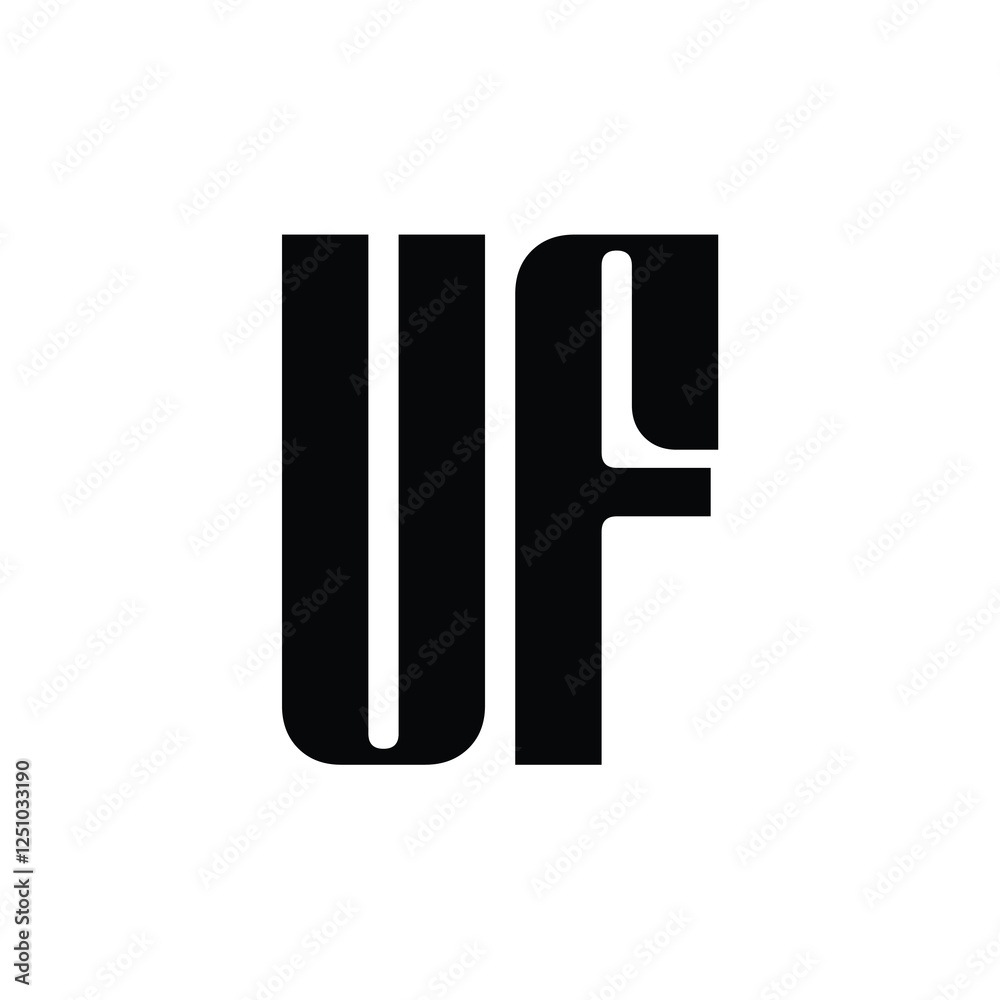UF monogram logo design letter text name symbol monochrome logotype alphabet character simple logo UF monogram logo design letter text name symbol monochrome logotype alphabet character simple logo