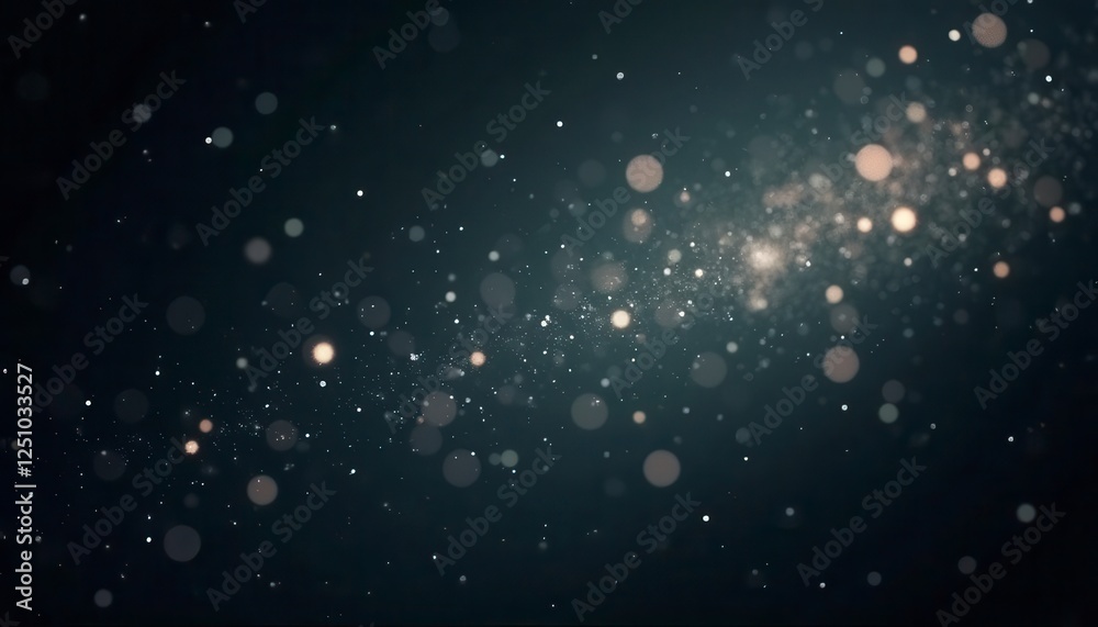 Obraz premium Abstract glittering particles, dark background. Possible use Design element, background