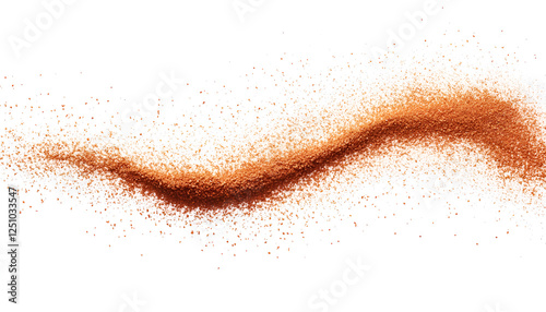 Wallpaper Mural Aromatic paprika powder isolated on white, top view Torontodigital.ca