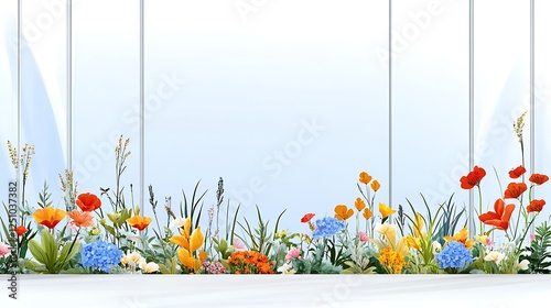 Vibrant floral display