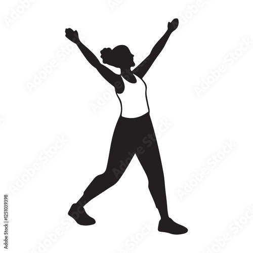 A picture of exercise in vector