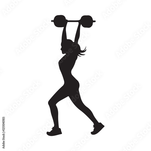 A picture of exercise in vector white background