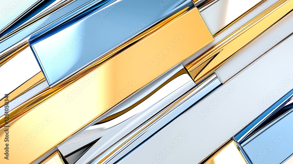 Obraz premium Metallic abstract aesthetic