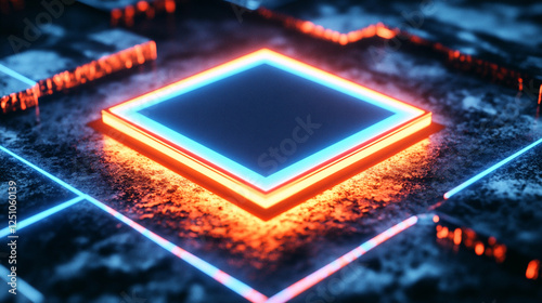 半導体のシンプルな素材イラスト