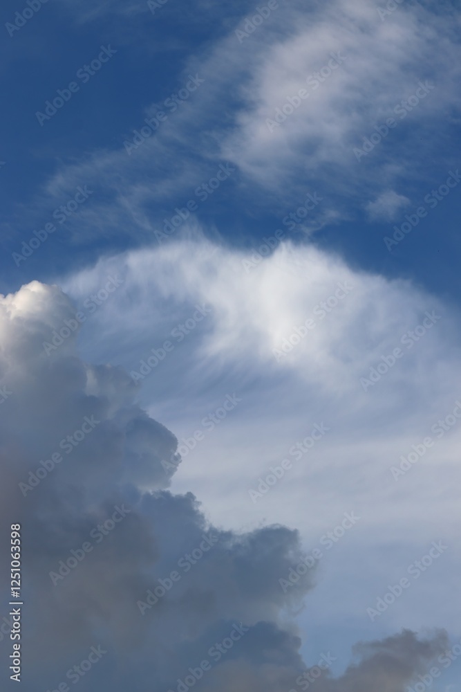 Abstract colorful cloudy sky background. Clouds of different shapes. Nice picture. Cover. Wallpaper. copy space. Abstract colorful cloudy sky background. Clouds of different shapes. Nice picture. Cover. Wallpaper. copy space.