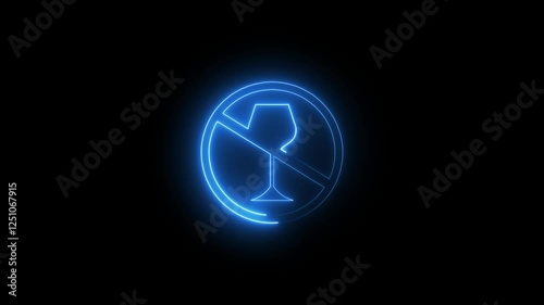 Wallpaper Mural No drings sign icon warning neon lights. No drings neon sign animation in a black background No drings neon sign animation Torontodigital.ca