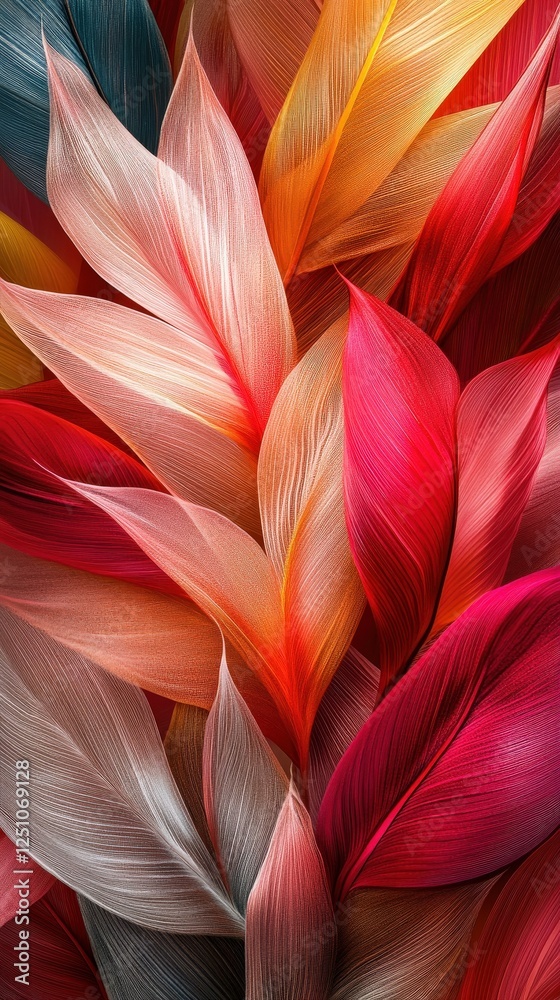 Colorful Abstract Leaves. Colorful Abstract Leaves.