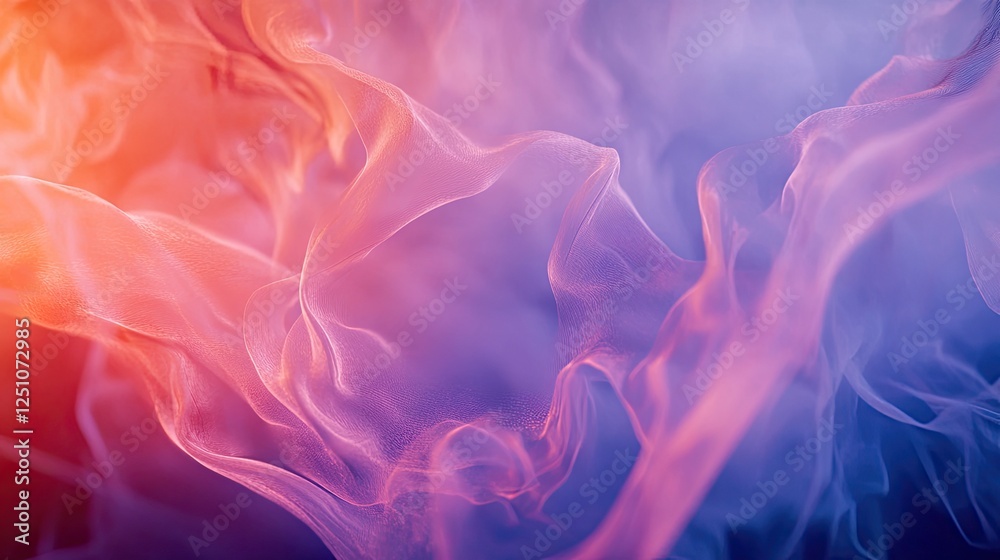 Fototapeta premium Abstract flowing gradient background with soft organic shapes and lines