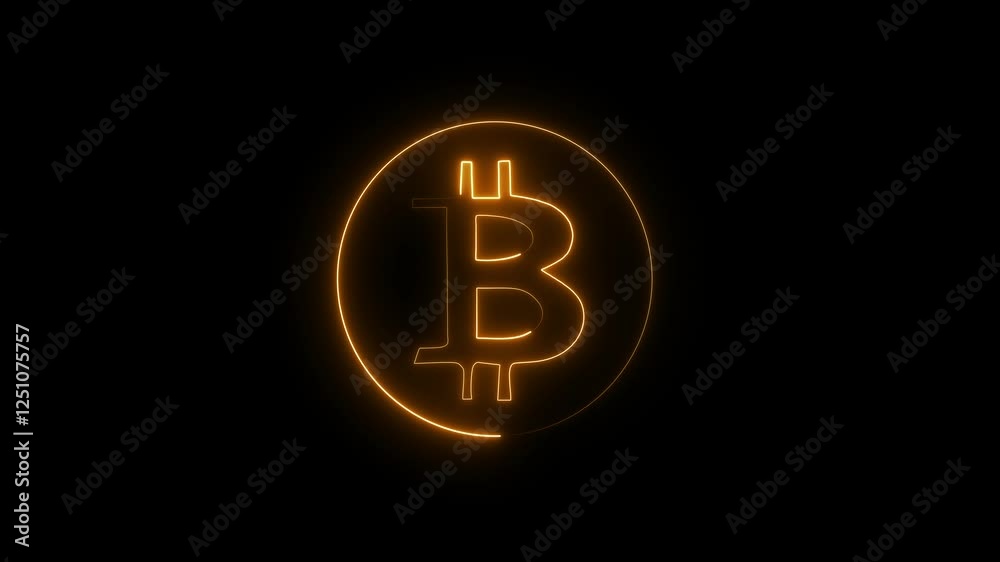 Energy bit coin 2d animation on black background, digital cryptographic, finance, asset, virtual, block chain technology, economy, futuristic, business 4K, HD Energy bit coin 2d animation on black background, digital cryptographic, finance, asset, virtual, block chain technology, economy, futuristic, business 4K, HD