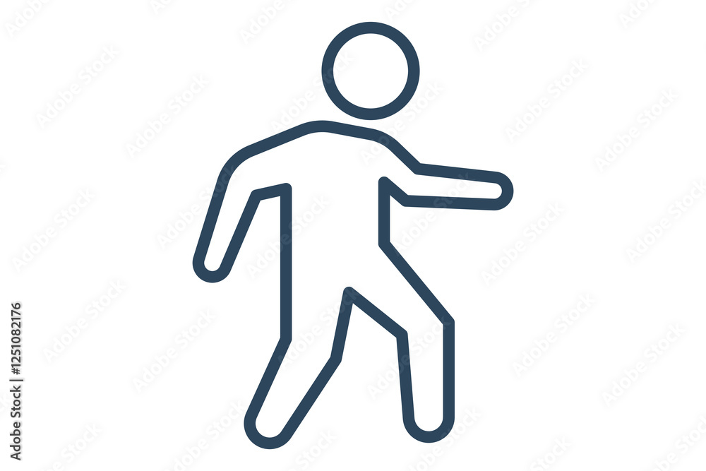 Stepper icon. line icon style. icon related to gym and fitness. gym elements vector illustration Stepper icon. line icon style. icon related to gym and fitness. gym elements vector illustration