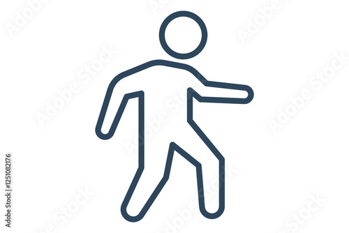 Stepper icon. line icon style. icon related to gym and fitness. gym elements vector illustration