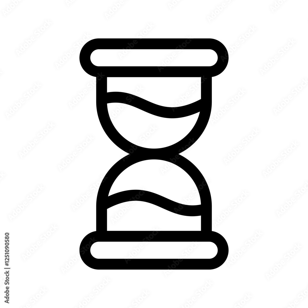 Hourglass Icon Vector Symbol Design Illustration Hourglass Icon Vector Symbol Design Illustration