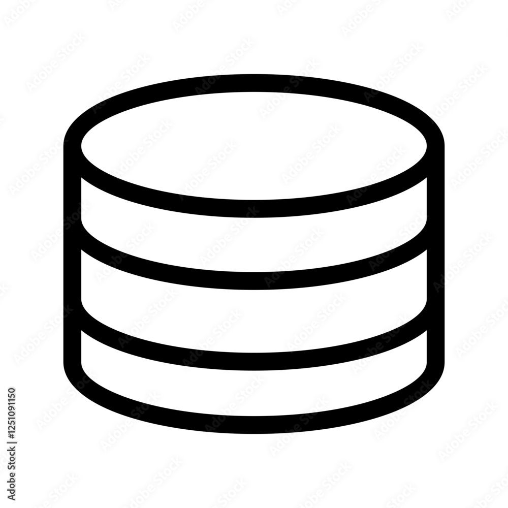 Database Icon Vector Symbol Design Illustration Database Icon Vector Symbol Design Illustration