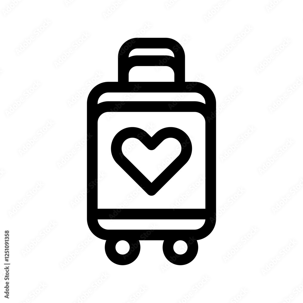 Luggage Icon Vector Symbol Design Illustration Luggage Icon Vector Symbol Design Illustration