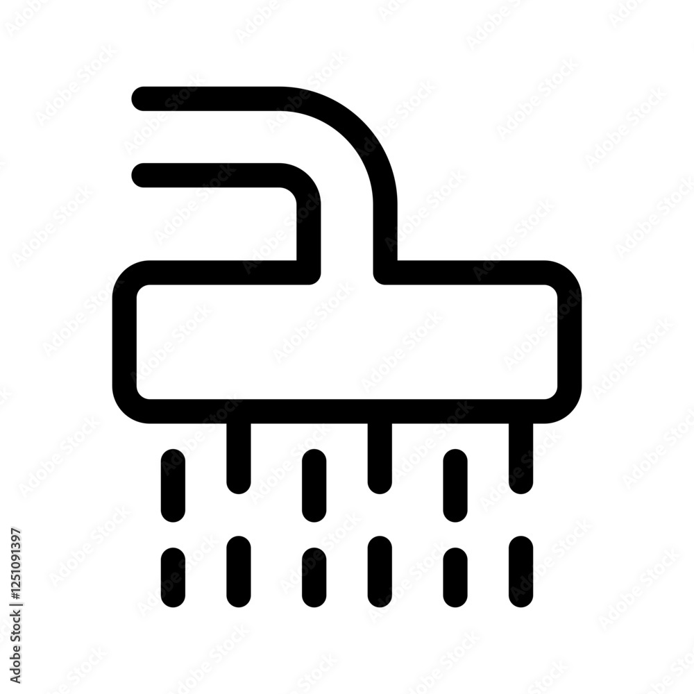 Shower Icon Vector Symbol Design Illustration Shower Icon Vector Symbol Design Illustration