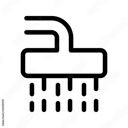 Shower Icon Vector Symbol Design Illustration