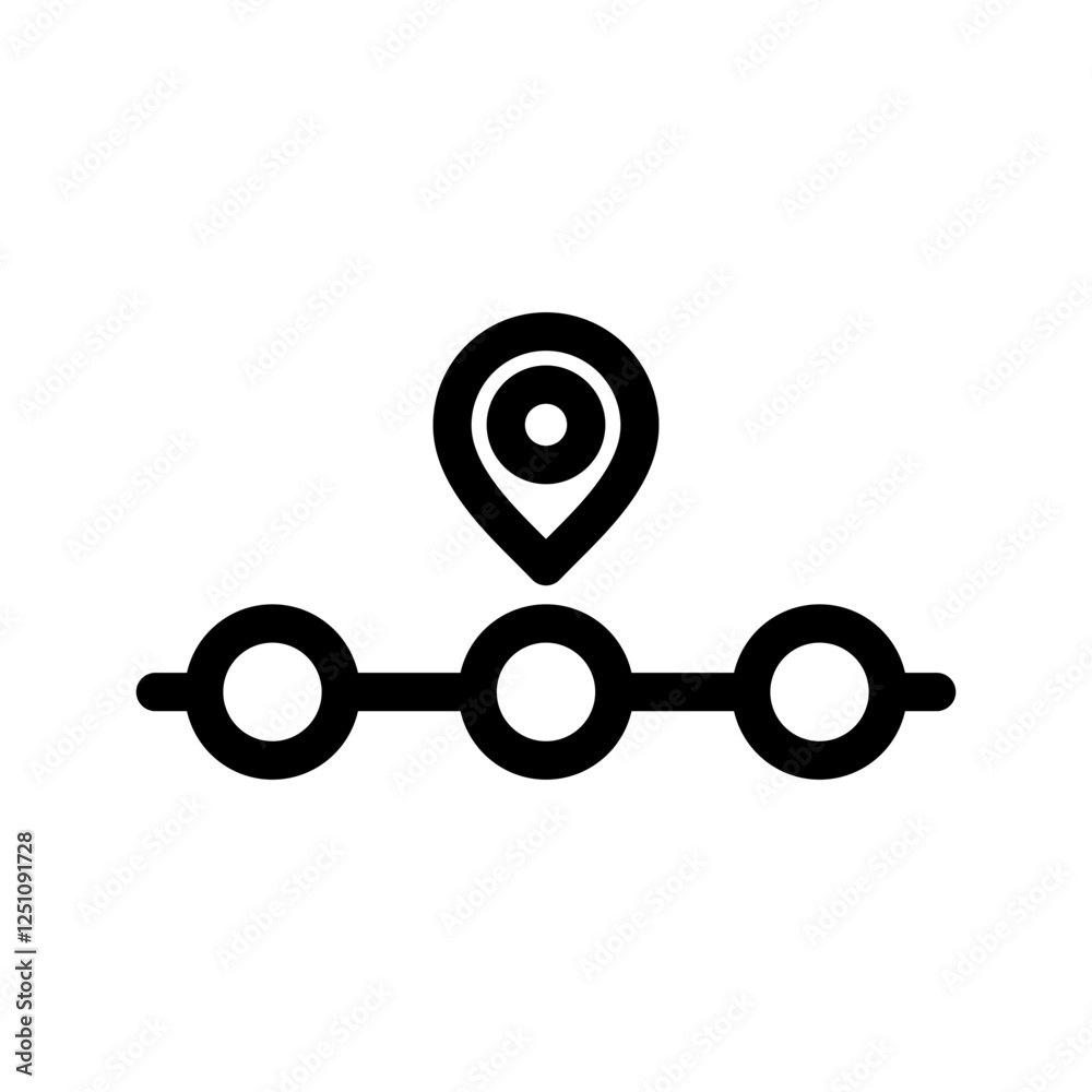 Timeline Icon Vector Symbol Design Illustration