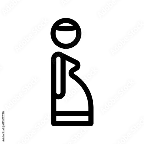 Pregnant Icon Vector Symbol Design Illustration