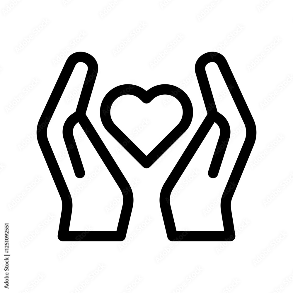Care Icon Vector Symbol Design Illustration Care Icon Vector Symbol Design Illustration