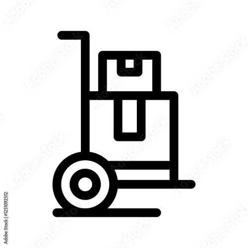 Trolley Icon Vector Symbol Design Illustration