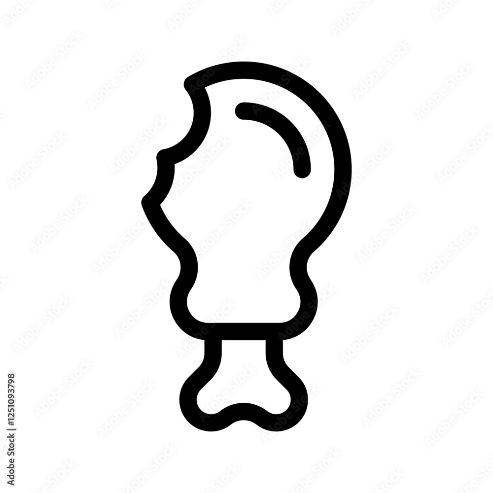 Fried Chicken Icon Vector Symbol Design Illustration Fried Chicken Icon Vector Symbol Design Illustration