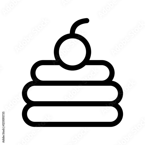 Pancake Icon Vector Symbol Design Illustration