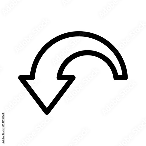 Undo Icon Vector Symbol Design Illustration