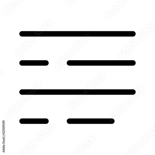 Side Menu Icon Vector Symbol Design Illustration