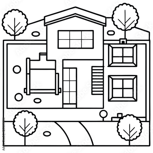 vector illustration of a house