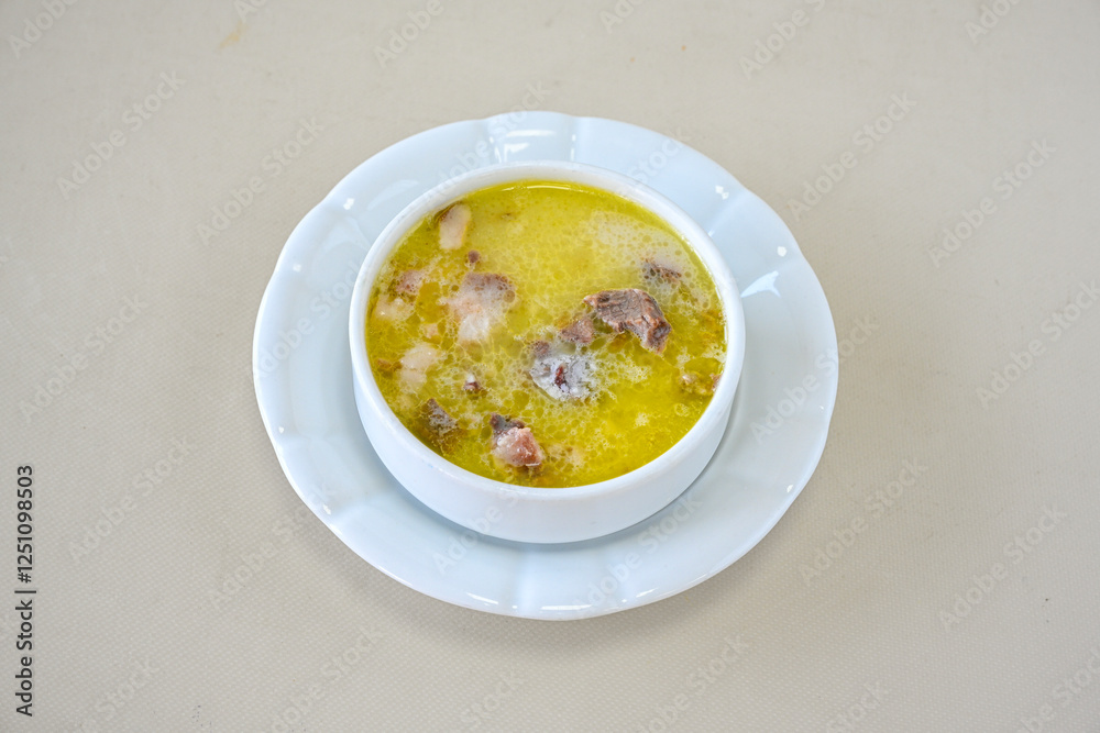 Turkish Traditional Tripe Soup. Iskembe, tuzlama, sirdan, beyran, ayak paca, kelle paca corbasi. Turkish Traditional Tripe Soup. Iskembe, tuzlama, sirdan, beyran, ayak paca, kelle paca corbasi.