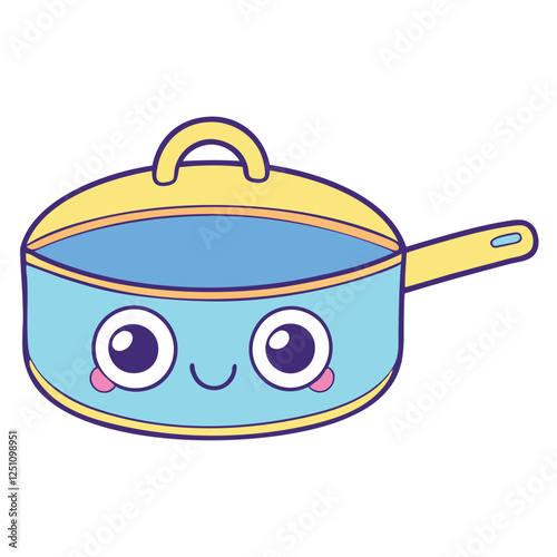 Kitchen Saucepans with Adorable Expressions