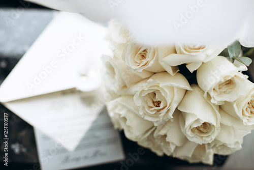 rose and letter